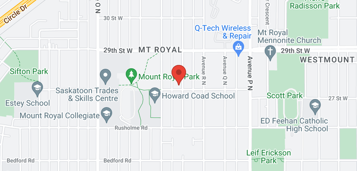 map of 501 S AVE N